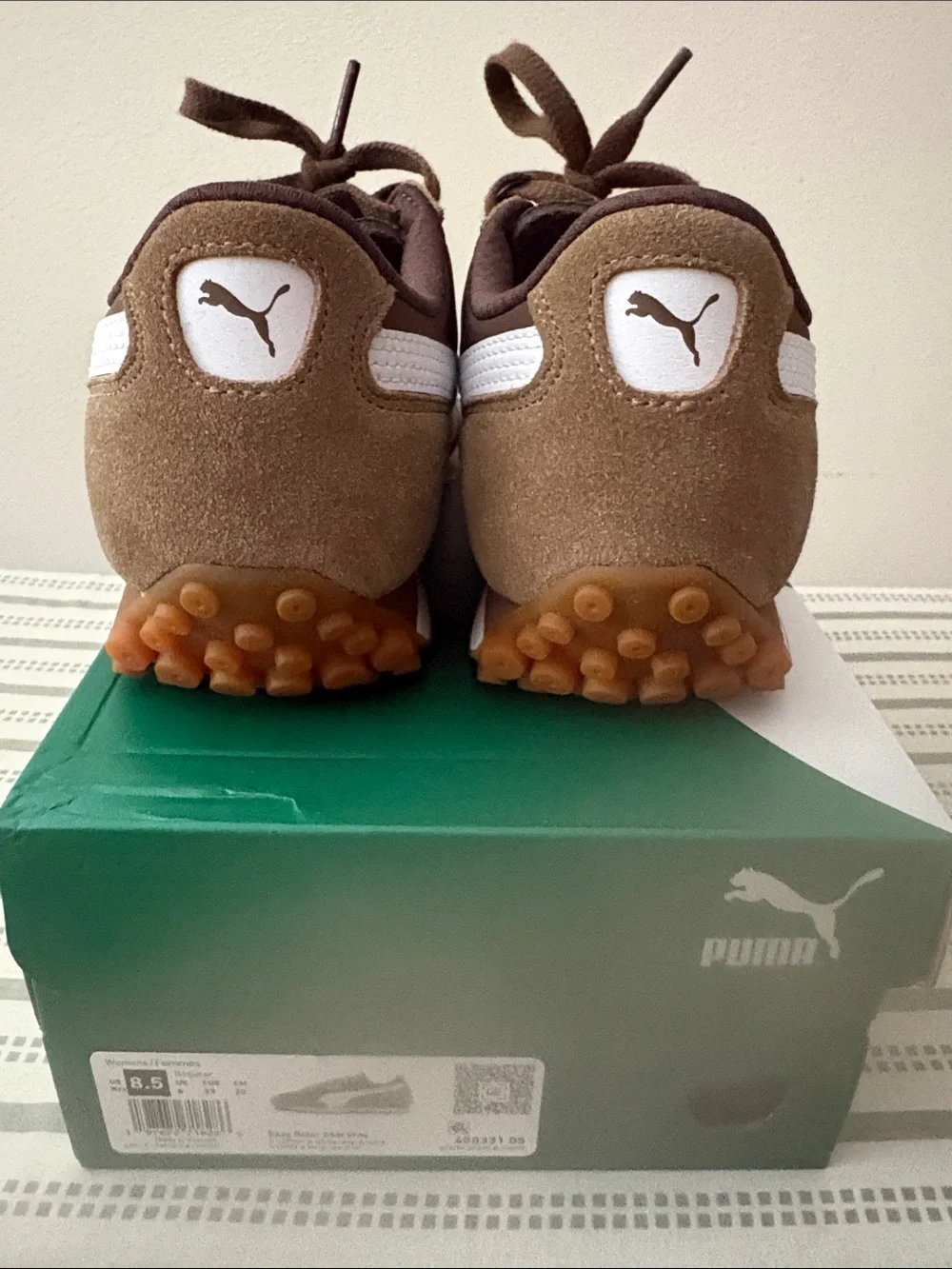 Puma Easy Rider women’s  Brown and White Athletic Sneakers
